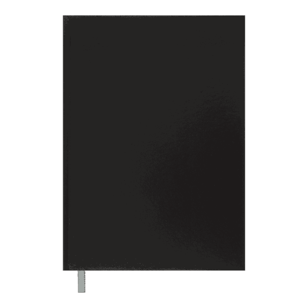 Книга обліку OPTIMAL 144 арк/кліт., А4, чорна, бум вініл