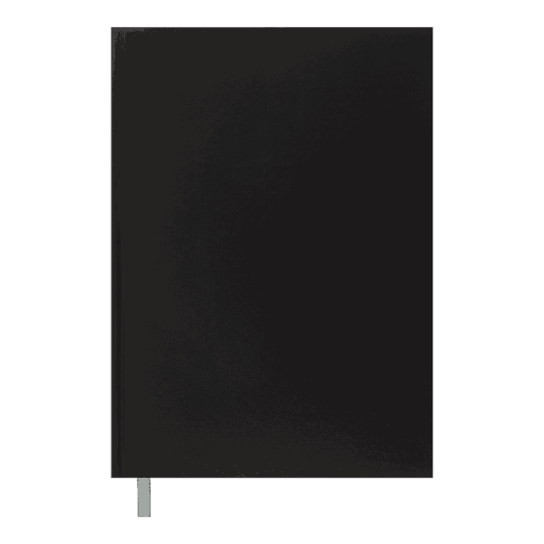 Книга обліку OPTIMAL 200 арк/кліт., А4, чорна, бум вініл