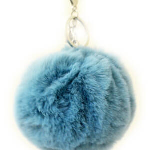 Брелок YES з пушком “Blue Fluffy”