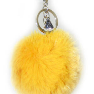 Брелок YES з пушком “Yellow Fluffy”