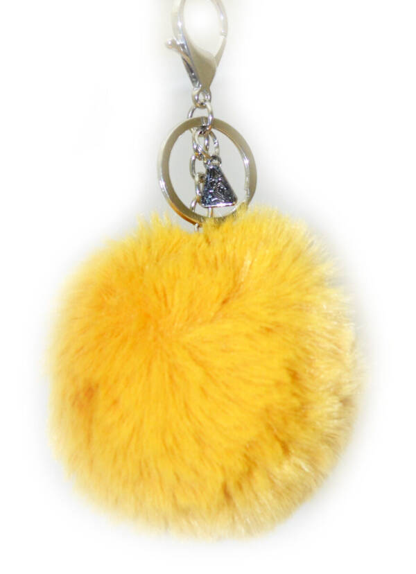 Брелок YES з пушком “Yellow Fluffy”