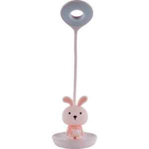 Настільна лампа LED з акумулятором Bunny, рожевий