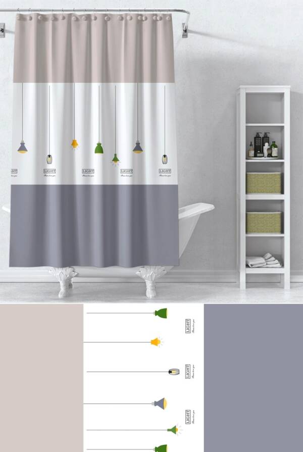 Аксесуари д/ванної IDEA HOME DS-SC165 Sweet-Home шторка д/ванни 180х200 см