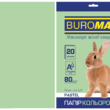 Папір кольоровий А4, 80г/м2, PASTEL, св.-зелений, 20л.