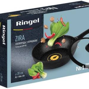 Сковорода RINGEL Zira глибока з кришкою 28 см