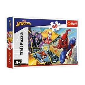 Пазли - (60 елм.) - "Битва у павутині" / MARVEL /Trefl