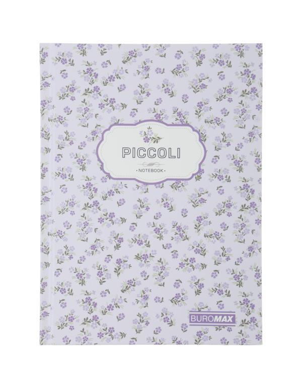 Блокнот PICCOLI, А-5, 80арк., кл., тв. обкл., мат. лам.+лак,