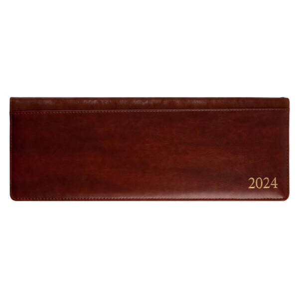 Планінг настільний 34,5х12,5см дата Leo Planner "Whisky" тверд., 128 стор., коричневий