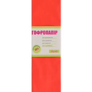 Гофро-папір св-красная 55% (50см*200см)