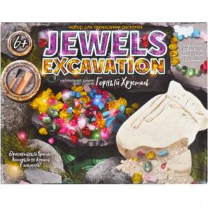 гр Набір для проведеня розкопок "Jewels Excavation" JEX-01-02 камні укр. (6) "ДАНКО ТОЙС" [Коробка]