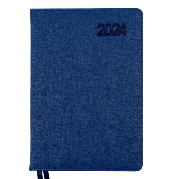 Щоденник А5 дата Leo Planner "Escalada", твердий, 368 стор., синій