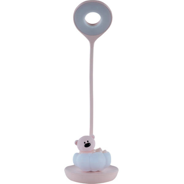 Настільна лампа LED з акумулятором Cloudy Bear, рожевий