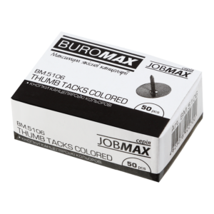 Кнопки кольор, 50 шт., JOBMAX