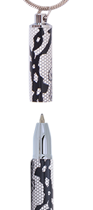 Ручка кулькова "Lace" с цепочкой 70см, білий, в подарунковому футлярі