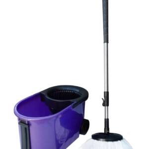 Комплект Швабра з відром на колесах з цинтафуг 16л Maxi Flat Mop