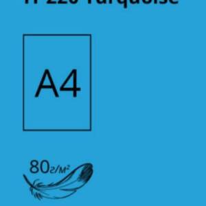 Папір кольор. А4 80 г/м (100 арк.) інт. Turquoise 220 (синій) ""CRYSTAL COLOR PAPER""Код УКТ ЗЕД 480