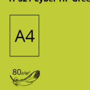 Папір кольор. А4 80 г/м (100 арк.) неон Neon Green 321 (зелений) "CRYSTAL COLOR PAPER"Код УКТ ЗЕД 48