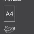 Папір кольор. А4/80 г/м (100арк.) темн. Black 401 (чорний) "CRYSTAL COLOR PAPER"