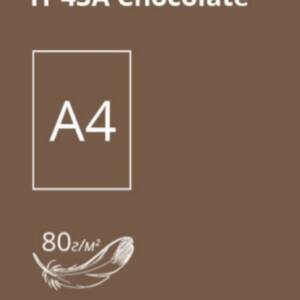 Папір кольор. А4/80 г/м (100арк.) темн. Chocolate 43A (темно-коричневий) "CRYSTAL COLOR PAPER"