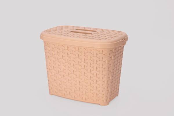 Кошик з кришкою 2,5л бежевийК6-406