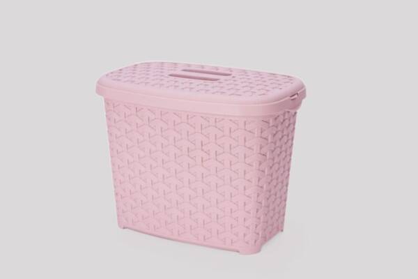 Кошик з кришкою 2,5л пудровийК6-805