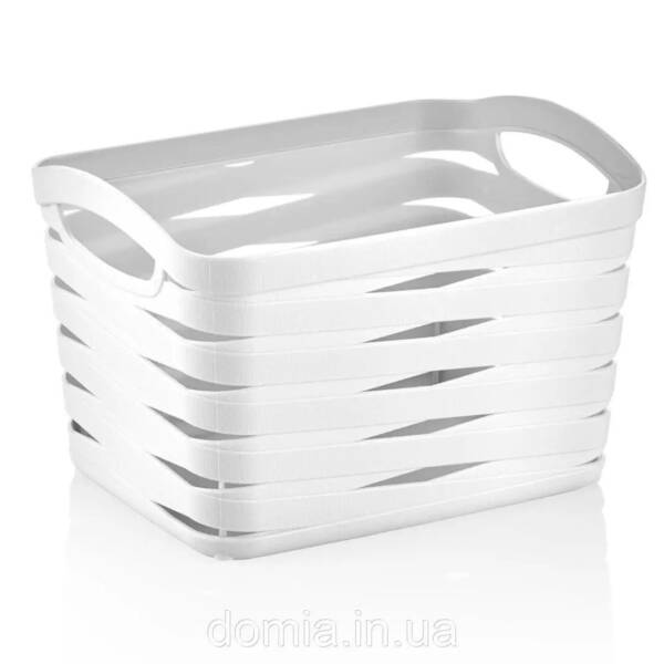 КОШИК RIBAND DESIGN  (16,5 X 12,5 X 10,7 CM)  1,5 Л (24) (білий)