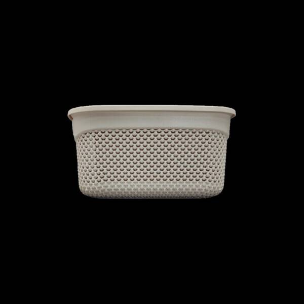 КОШИК З КРИШКОЮ DROP DESIGN  (29 x 21,5 x 15 CM )     6,6 Л (24) (темно-сірий)