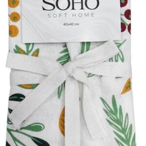 Кухонний текстиль SOHO Наб. руш. 40*40см бавовна 100% Garden 4шт.