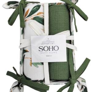 Кухонний текстиль SOHO Наб. руш. 40*60см бавовна 100% Leaves хліб. 2 шт.