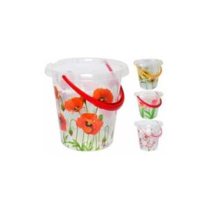 Відро з дек. прозоре (? 31,5x29,5 СМ) 12Л (10) (Квіти)