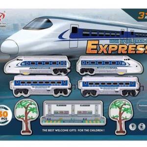 Залізниця JHX 6693 (24/2) 31 елемент, звук, підсвічування, станція, знаки, наліпки, на батарейках, в