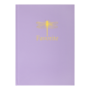 Записна книжка FAVOURITE, PASTEL, А5, 96 арк., кліт, офсет крем, тв. лам. обкл., бузкова