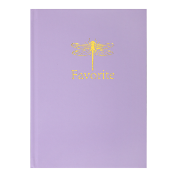 Записна книжка FAVOURITE, PASTEL, А5, 96 арк., кліт, офсет крем, тв. лам. обкл., бузкова