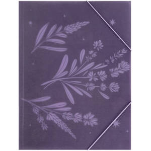 Папка на гумках А4+ Lavender-1