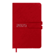 Щоденник датов. 2025 BELLE, A6, червоний, штучна шкіра/поролон
