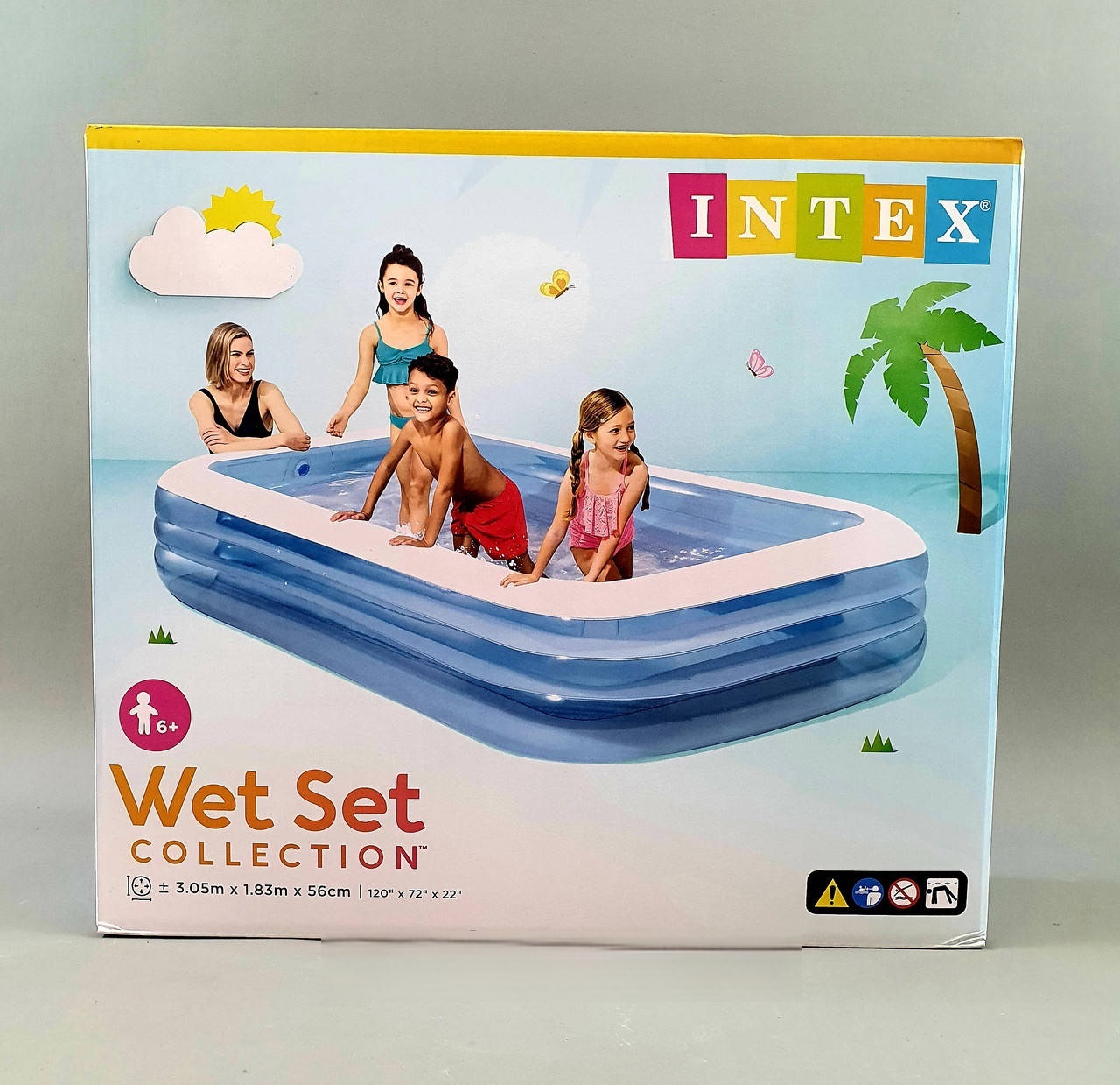 Intex Басейн 58484 NP (2) розміром 305х183х56см, об`єм: 1020л, вага: 7,3 кг, від 6 років