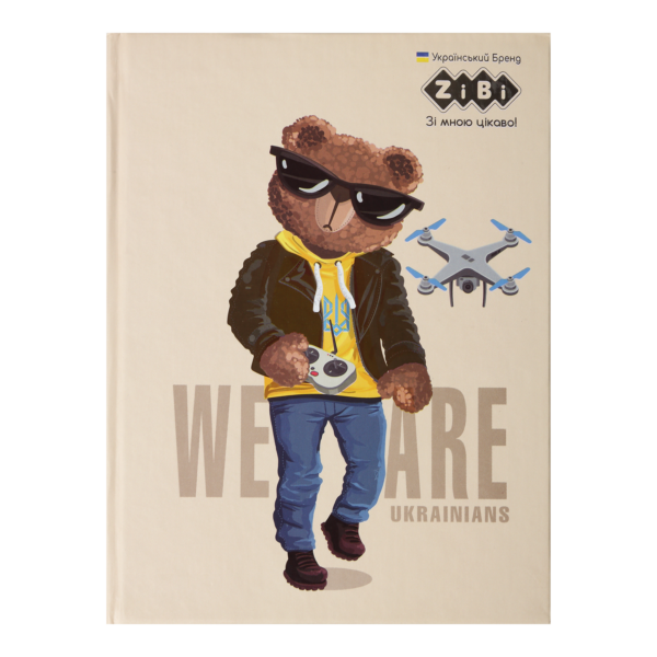 Блокнот PATRIOT "ANIMALS", А-5, 64 арк., тв. обкл., мат. лам.+лак, KIDS Line, бежевий