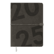 Щоденник датов. 2025 BEST, A5, сірий, штуч. шкіра
