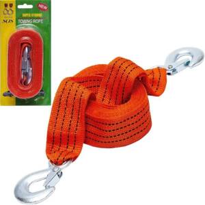 Трос буксирувальний 3000кг (2 гачки) 4,5 м X2-87