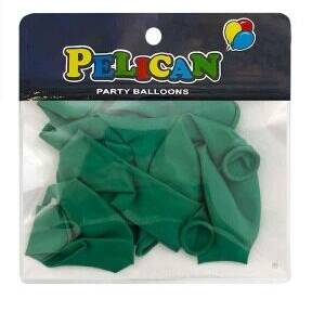 Латексні кульки 10"(25cm) пастель #019 зелений темний, Pelican 10шт