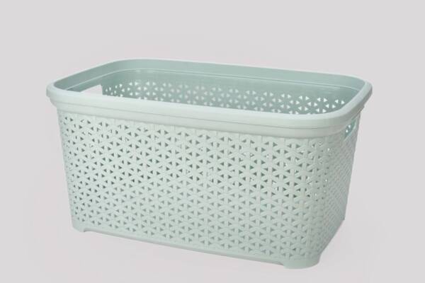 Кошик без кришки з рамкою 35л світло-фісташковийК3-374
