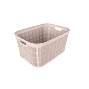 Кошик  "JUTE" прям. б/кр з/руч (45х33х22 СМ) 26Л (12) (білий)