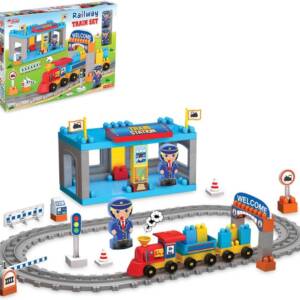 Конструктор "Залізниця" (61 елемент) (495*365*110 мм) "dede"