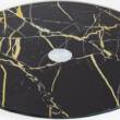 Тортовница VIVA MARBLE BLACK поворотна низька/ 30 см. в уп.