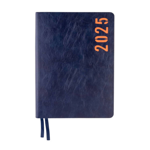 Діловий записник А5 дата Leo Planner "Agenda", м'який, 368 стор., темно-синій