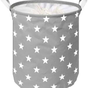 Корзина IDEA HOME LY-03 круг. ткан. з/кр Stars 35х45 см