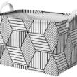 Корзина IDEA HOME TC-33 ткан. Geometry 38x26x24 см