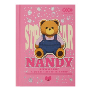 /Блокнот BEAR TOY, А6, 64 арк., клітинка, тв. обл., мат. ламін.+лак, ,рожевий, KIDS Line