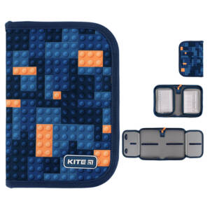 Пенал Kite 1 від., 2 відв., без наповнення 622 Blocks