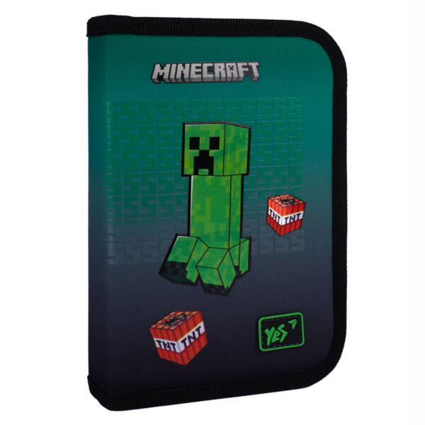 Пенал твердий YES одинарний з двома клапанами HP-04 Minecraft Icons